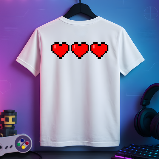 "3 Hearts" – Classic Gamer Tee