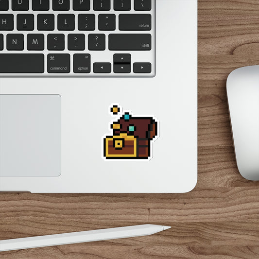 Pixel Art Chest Die-Cut Stickers