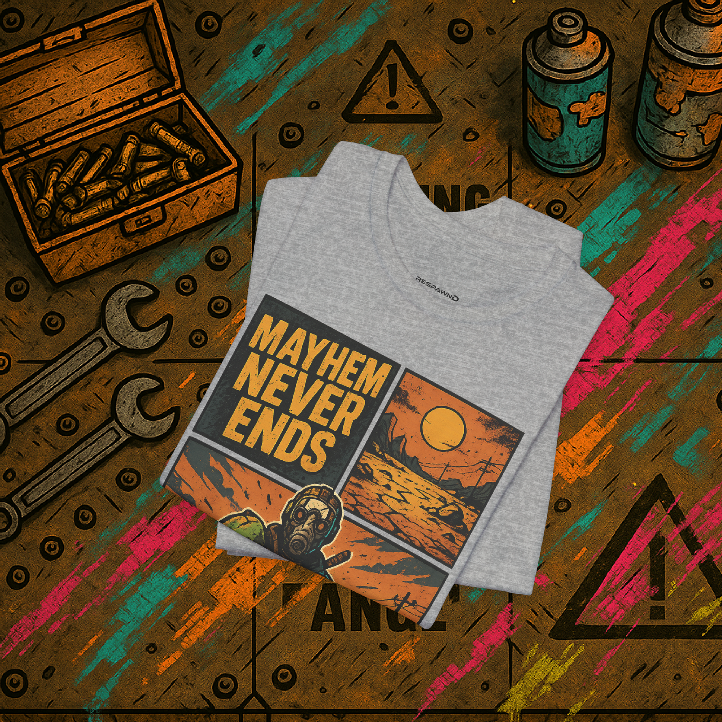"Mayhem Never Ends" – Wasteland Survivor Tee