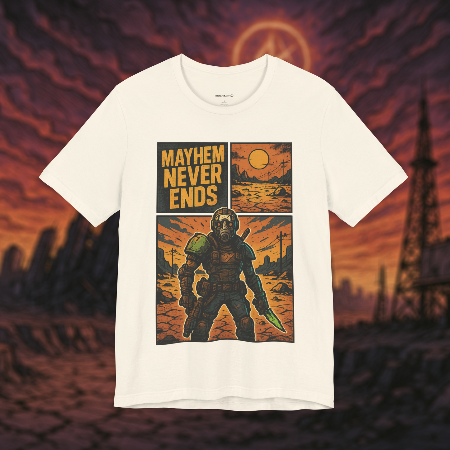 "Mayhem Never Ends" – Wasteland Survivor Tee