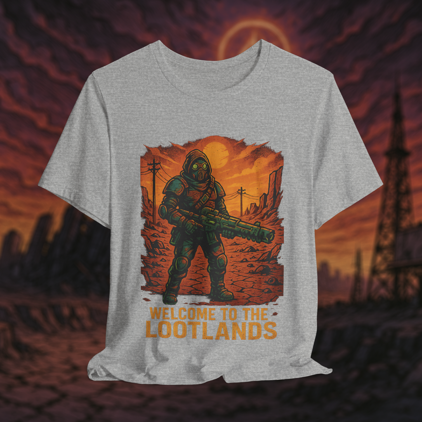 "Welcome to the Lootlands" – Wasteland Raider Tee