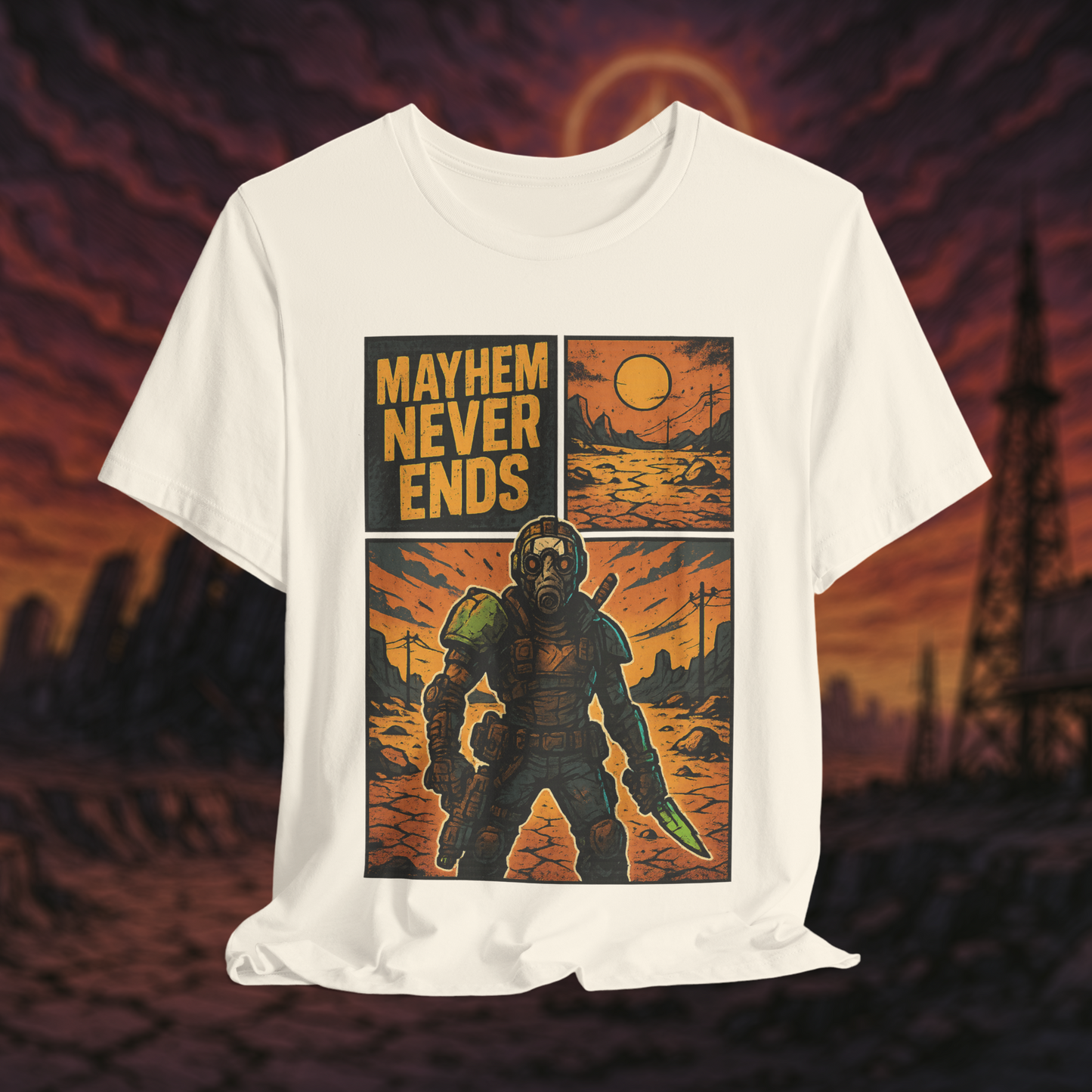 "Mayhem Never Ends" – Wasteland Survivor Tee