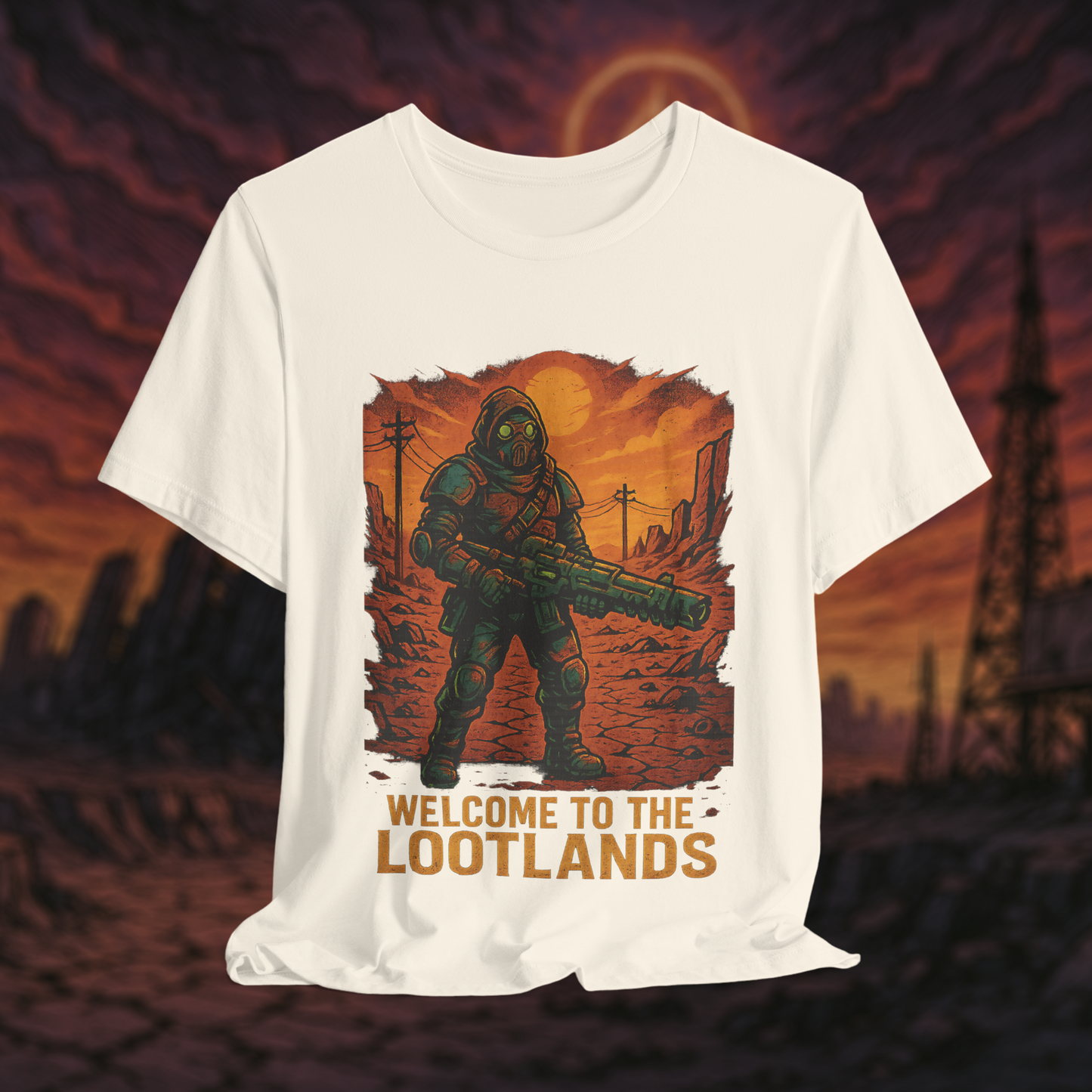 "Welcome to the Lootlands" – Wasteland Raider Tee