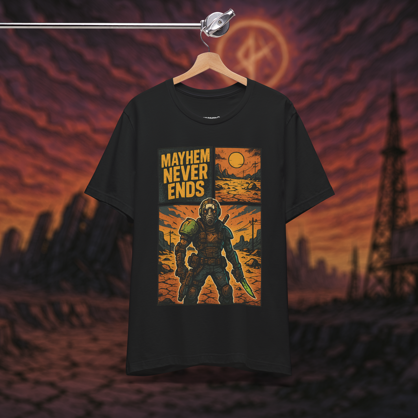 "Mayhem Never Ends" – Wasteland Survivor Tee
