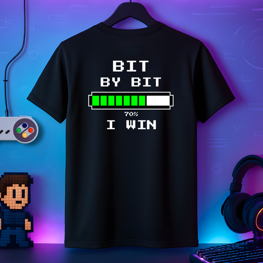 "Bit by Bit" – Progress Bar Tee