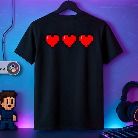 "3 Hearts" – Classic Gamer Tee