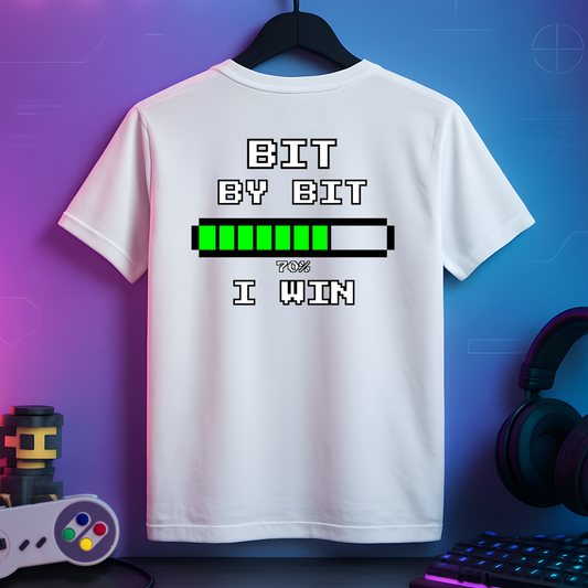 "Bit by Bit" – Progress Bar Tee
