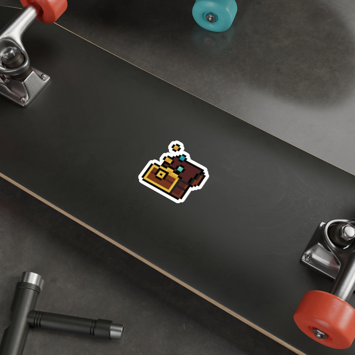Pixel Art Chest Die-Cut Stickers