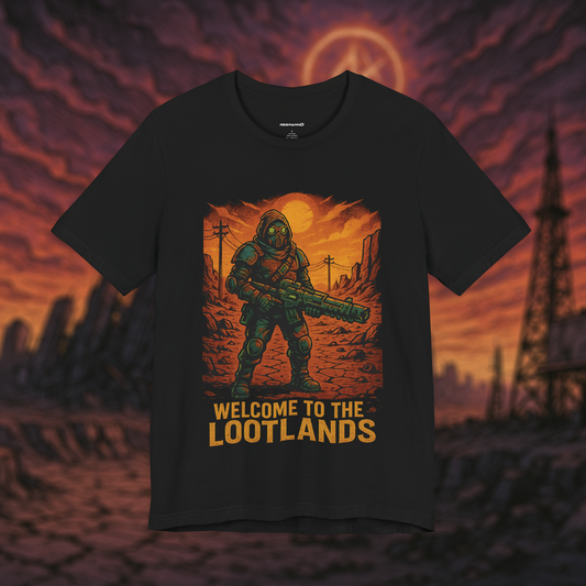 "Welcome to the Lootlands" – Wasteland Raider Tee