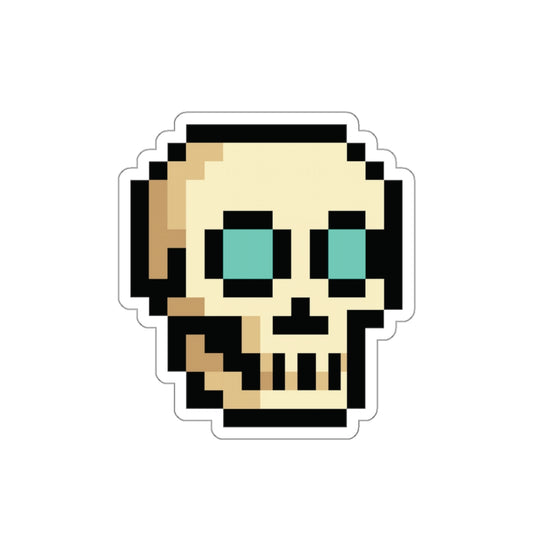 Pixel Skull Drink Die-Cut Stickers