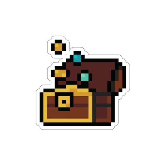 Pixel Art Chest Die-Cut Stickers