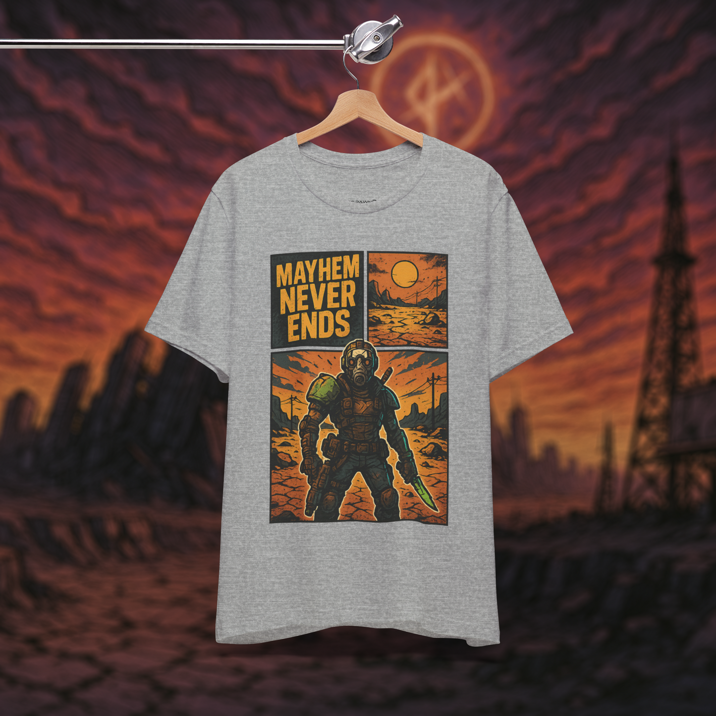 "Mayhem Never Ends" – Wasteland Survivor Tee