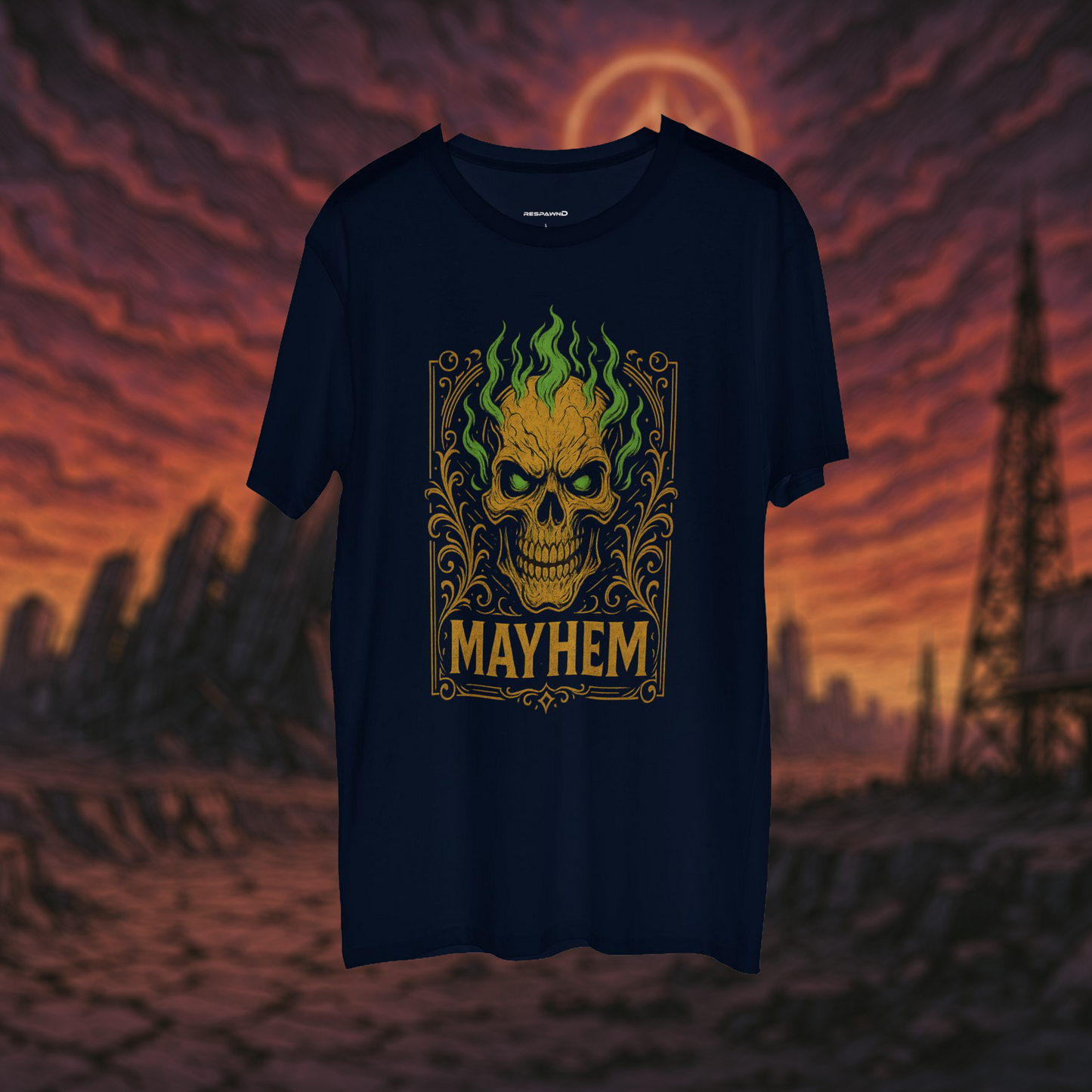 "Mayhem" – Chaos Skull Tee