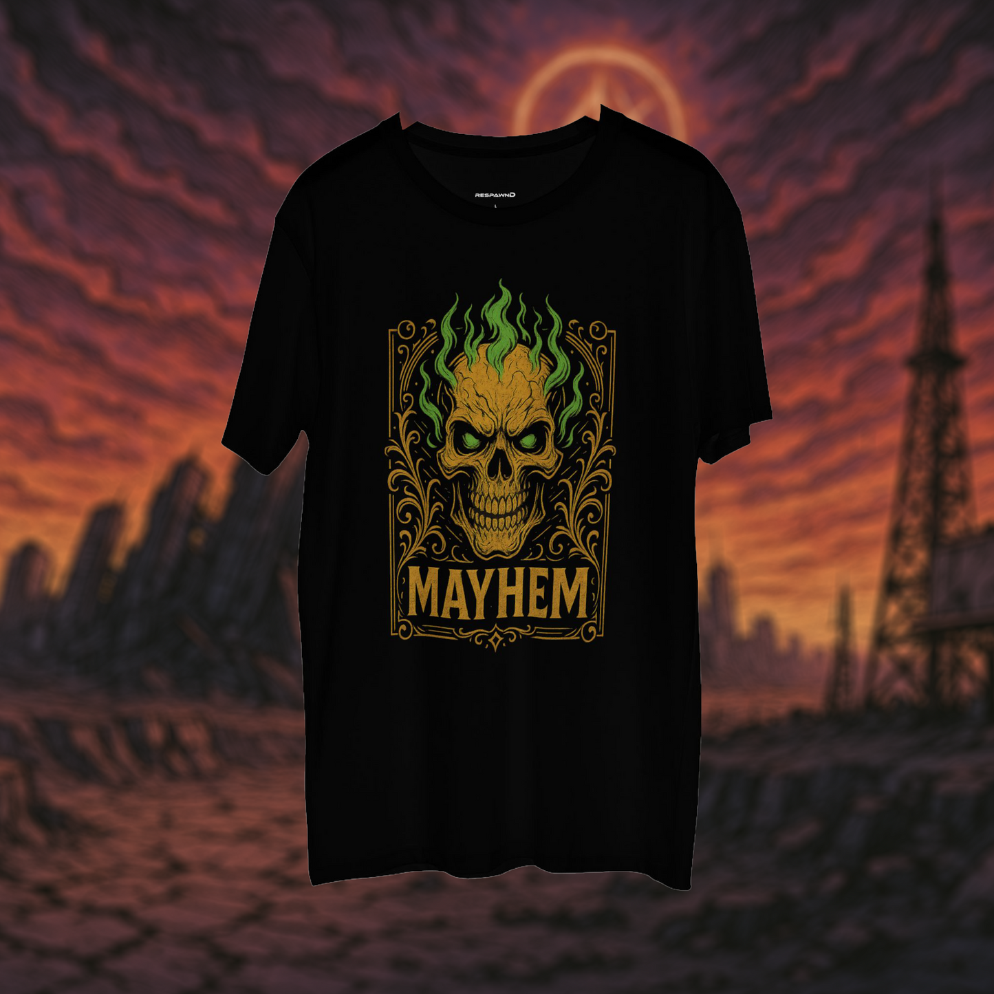 "Mayhem" – Chaos Skull Tee